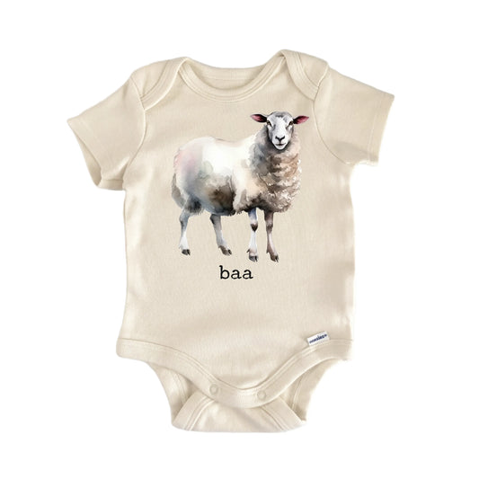 White Sheep Baa Farm Newborn Baby Onesie® Onesie®