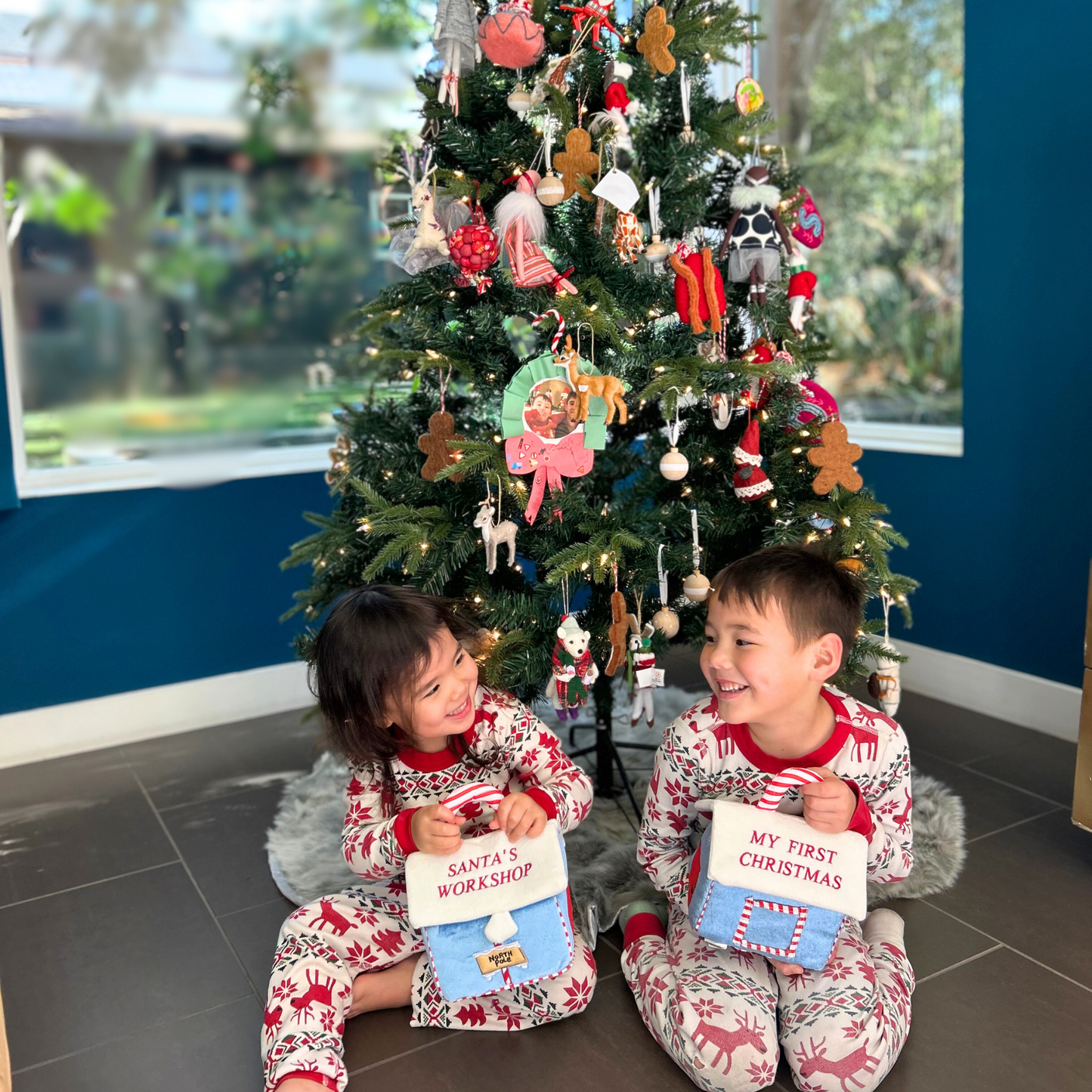 My First Christmas Santa's Workshop Playset with 4-Count Sensory Toys