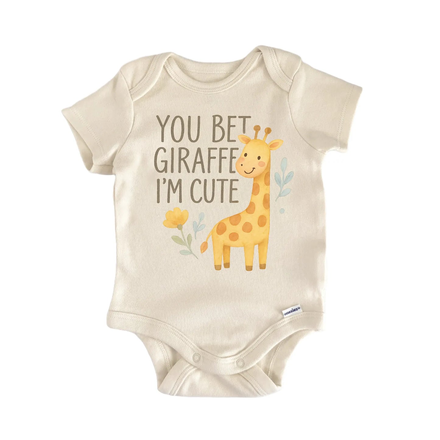 You Bet Giraffe I'm Cute Baby Gift Baby Bodysuit