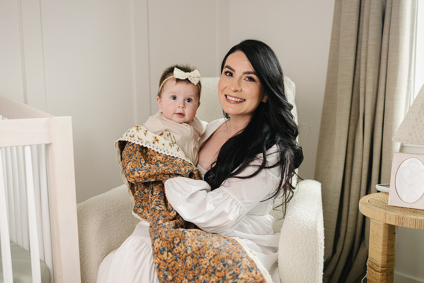 Venetian Floral + Autumn Bloom Lace Muslin Quilt
