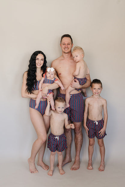 Americana Ruffle Bikini Set