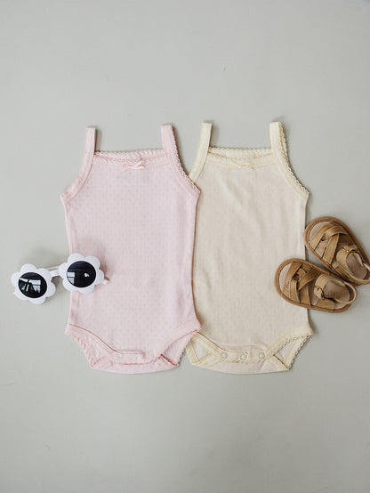 Yellow Pointelle Tank Bodysuit