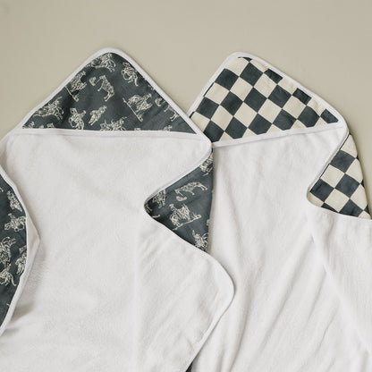 Wild West Muslin Hooded Towel