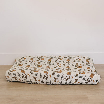 Outlaw Cowboy Muslin Changing Pad Cover