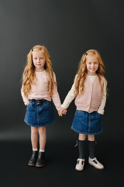 Dark Wash Denim Skirt