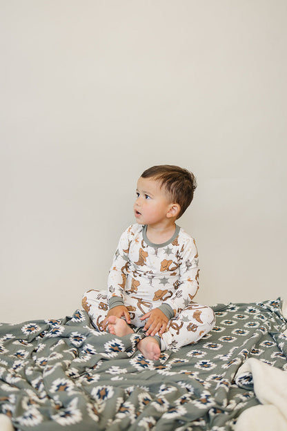Outlaw Cowboy Ribbed Bamboo Cozy Set