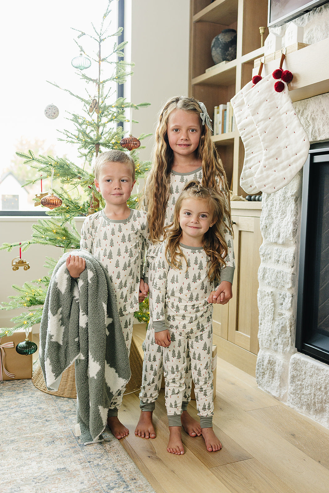 Christmas Trees Bamboo Cozy Set