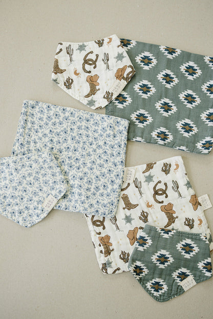 Outlaw Cowboy Classic Muslin Bib