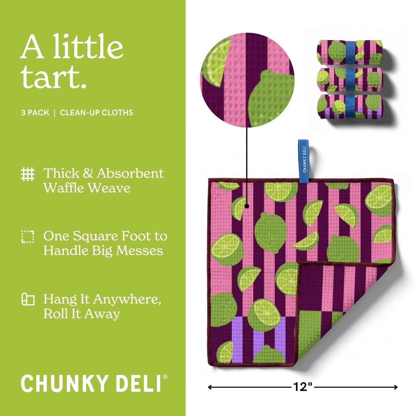 A Little Tart | 3 Pack Clean-Up Cloths