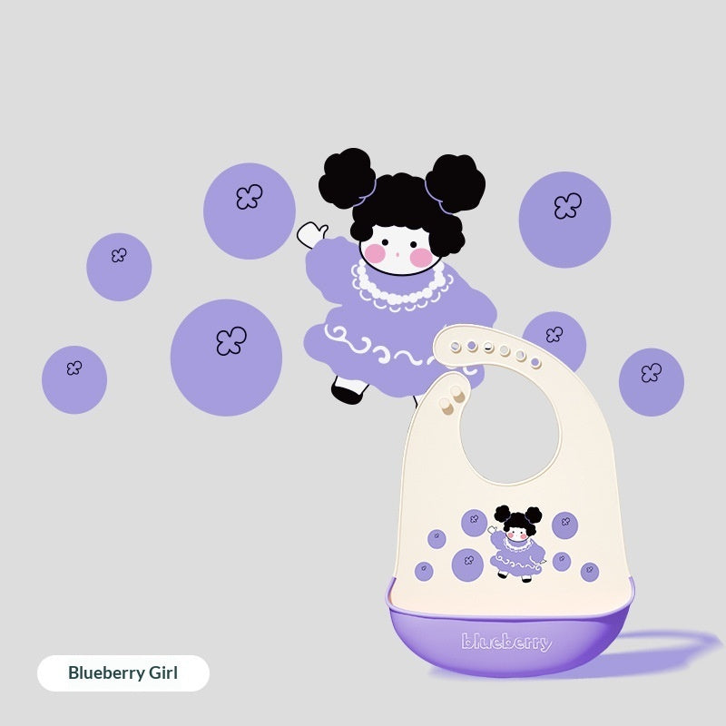 Baby Waterproof And Stain-resistant Food-grade Silicone Bib