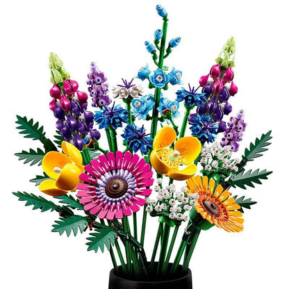 Plant Bouquet Puzzle Assembled Building Block Toys