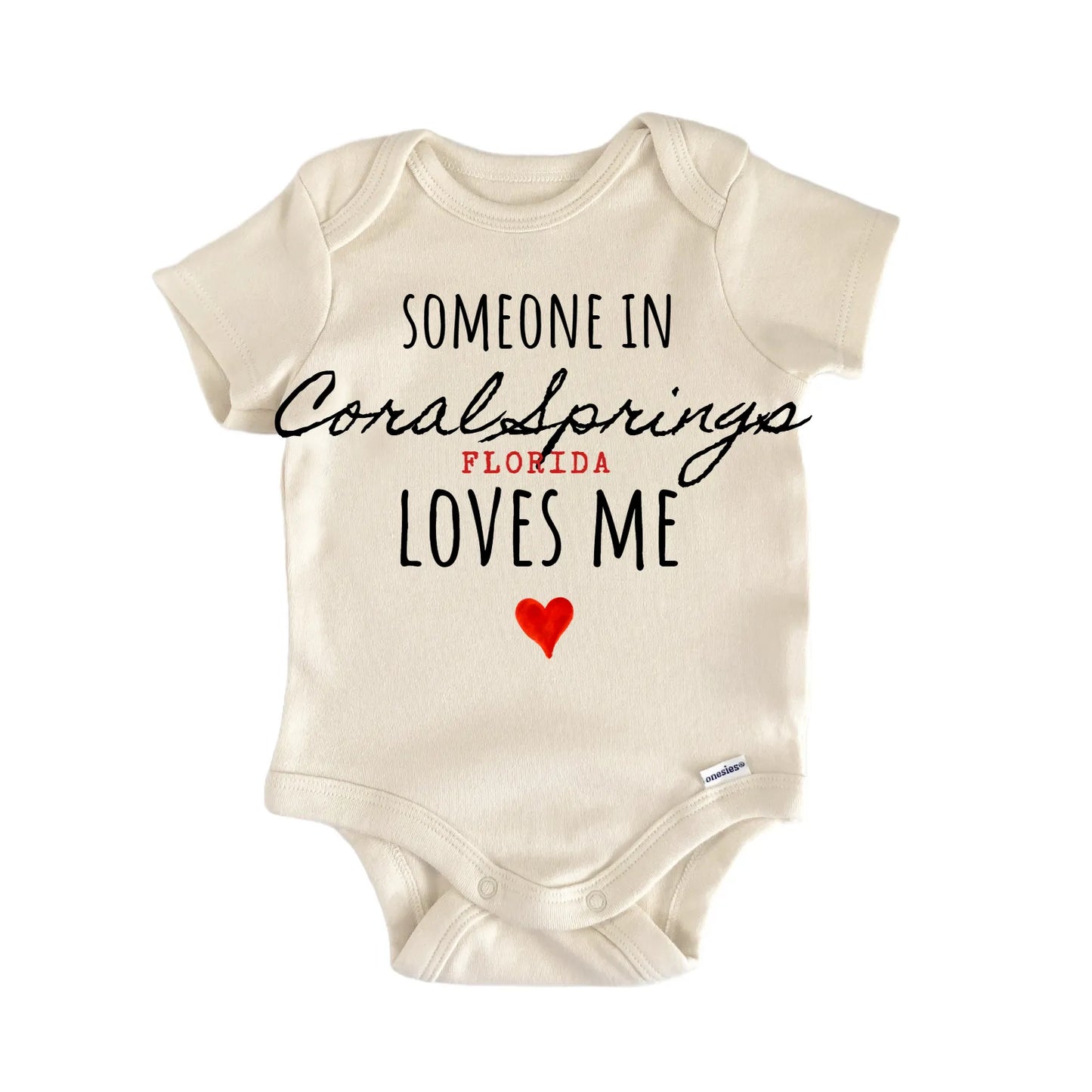 Coral Springs Florida Baby Gift Baby Bodysuit