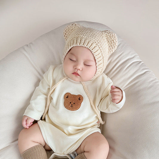 Korean Baby Cute Cartoon Ear Protection Hat