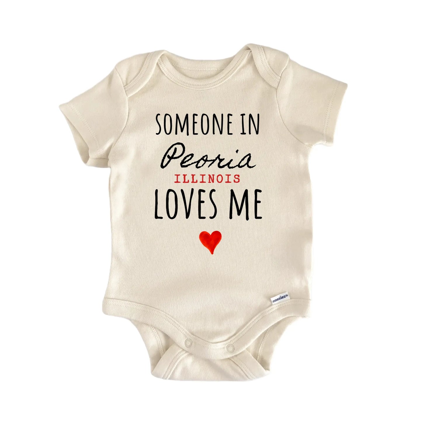 Peoria Illinois Baby Gift Baby Bodysuit