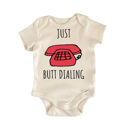 Telecommunications Phone Call Butt Dialing Infant Gift Baby Bodysuit