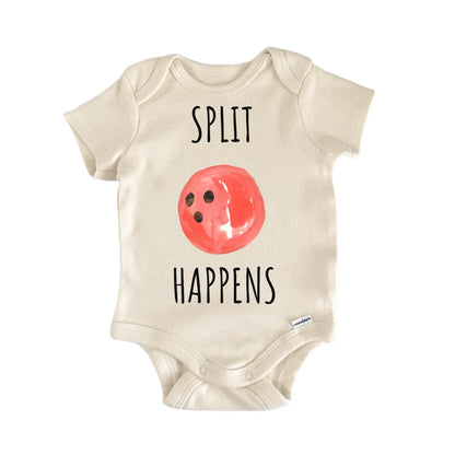 Split Happens Bowling Bowler Infant Gift Baby Bodysuit