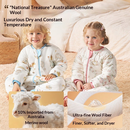 Sleeping Bag Silk Wool Autumn And Winter Thickened Constant Temperature For Children