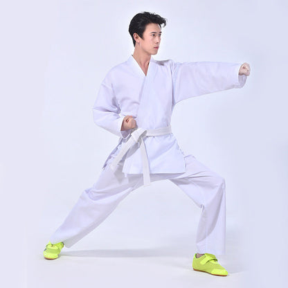 Karate White Suit Taoist Robe Suit