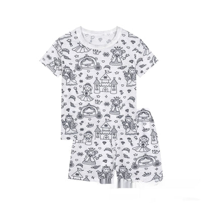 Cotton Children's Loungewear Pajamas Suit