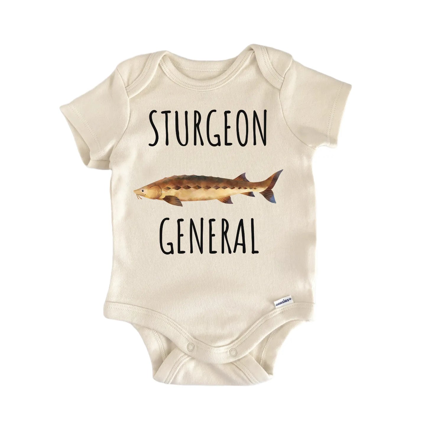 Lake Sturgeon Fish Freshwater Fishing Baby Gift Baby Bodysuit