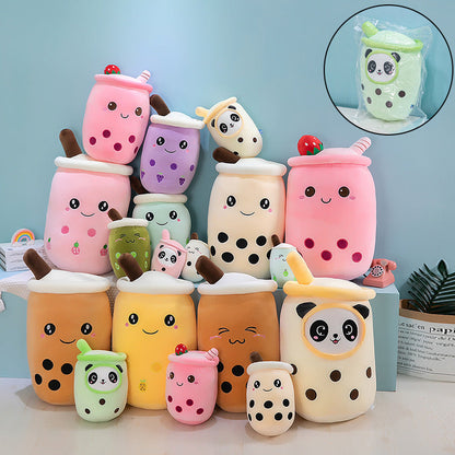 Emulational Fruit Milky Tea Cup Pillow Plush Toy