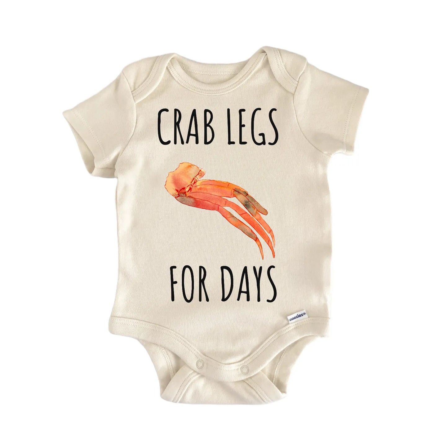 Crab Legs Seafood Newborn Gift Baby Bodysuit