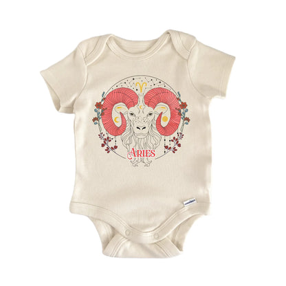 Aries Astrology Zodiac Signs Baby Gift Baby Bodysuit