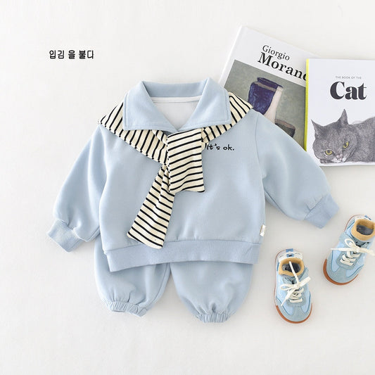 Baby Long-sleeve Top And Pants Set