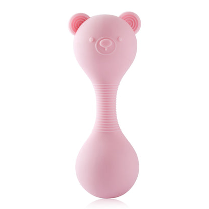 Silicone Sand Hammer Baby Grasping Nibbling Toy Enlightenment Music Sand Hammer Toy