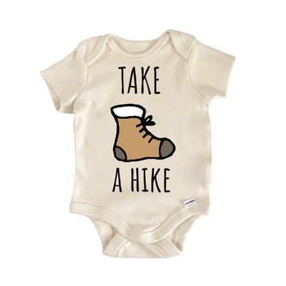 Take A Hike Hiking Hiker Trails Infant Gift Baby Bodysuit