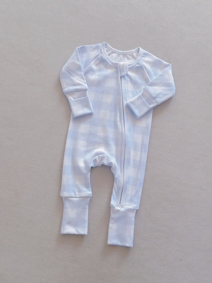 New-style Baby Plaid Onesie Romper