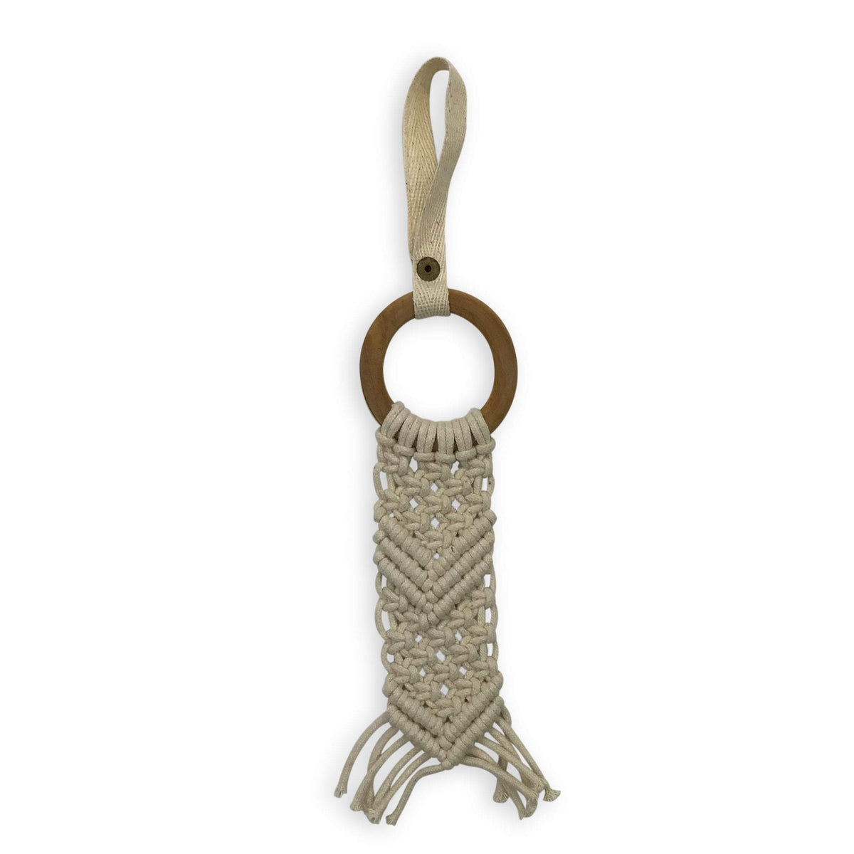 macrame toy | chevron