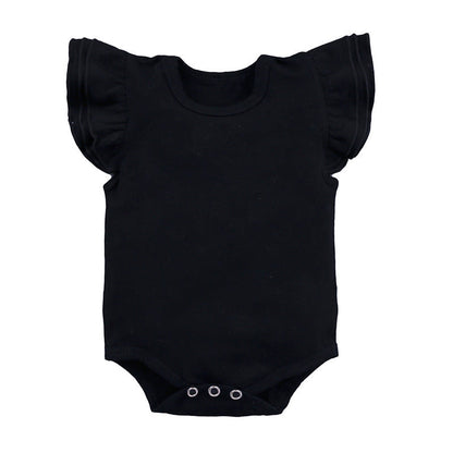 Children's Clothing Candy Color Ruffled Girls' Onesie Baby Romper