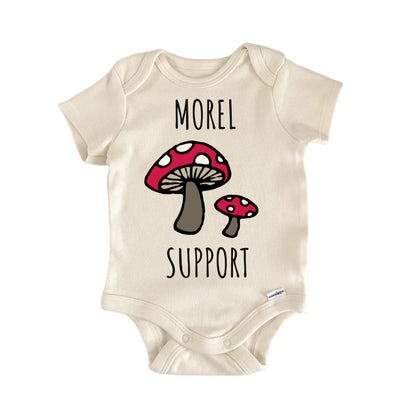 Morel Support Mushroom Fungi Infant Gift Baby Bodysuit