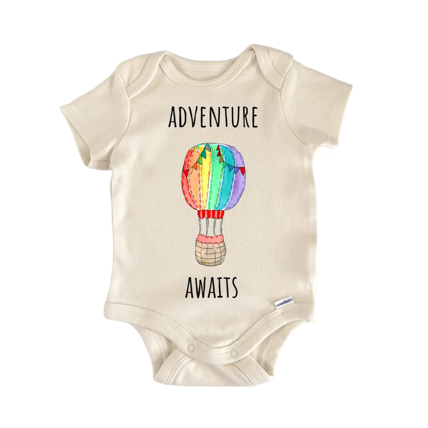 Adventure Awaits Hot Air Balloon Baby Gift Baby Bodysuit