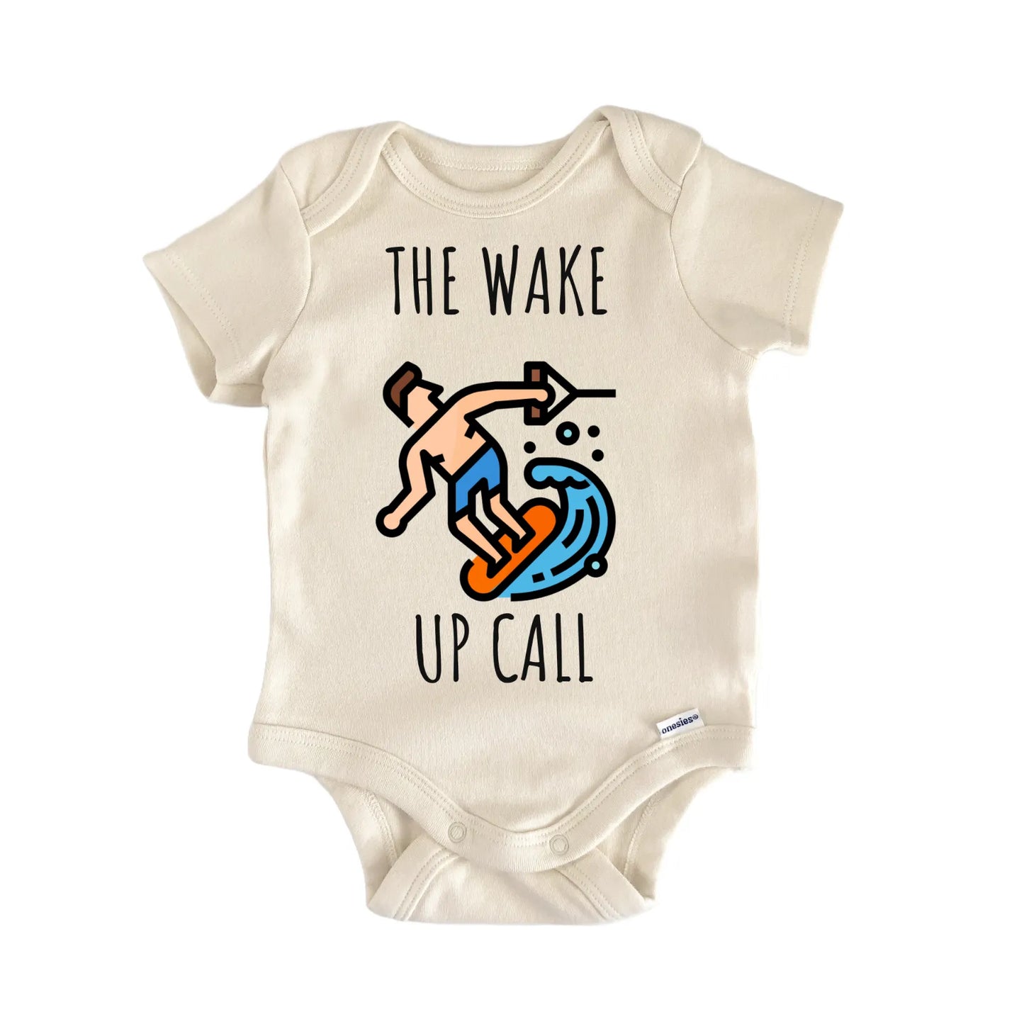 Wakeboarding Wakeboard Water Boat Baby Gift Baby Bodysuit