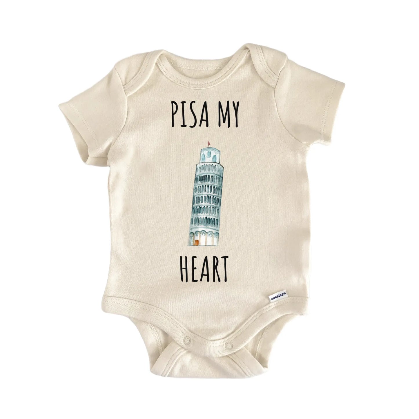 Leaning Tower of Pisa Baby Gift Baby Bodysuit