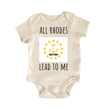 Rhode Island State Flag Baby Gift Baby Bodysuit
