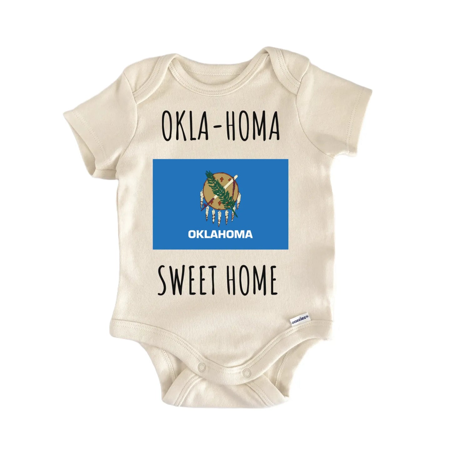 Oklahoma State Flag Baby Gift Baby Bodysuit