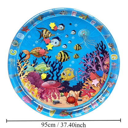 Children's Inflatable Marine Animal Racket Water Cushion Baby Crawling Racket Water Bag Racket Water Cushion Climbing Pad