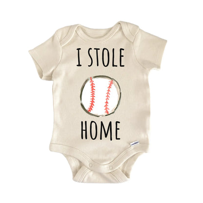Stole Home Baseball Player Sports Infant Gift Baby Bodysuit