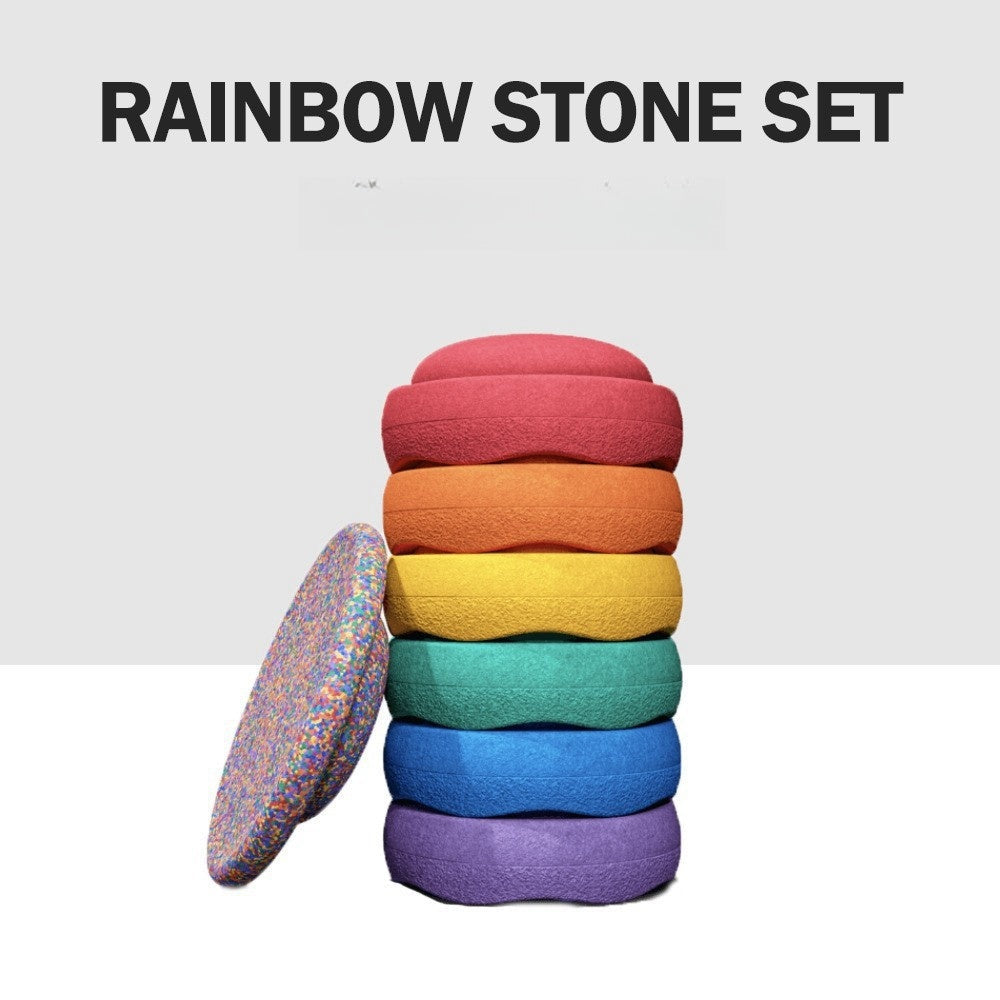 Rainbow River Crossing Stone Children's Balance Training Puzzle Toy