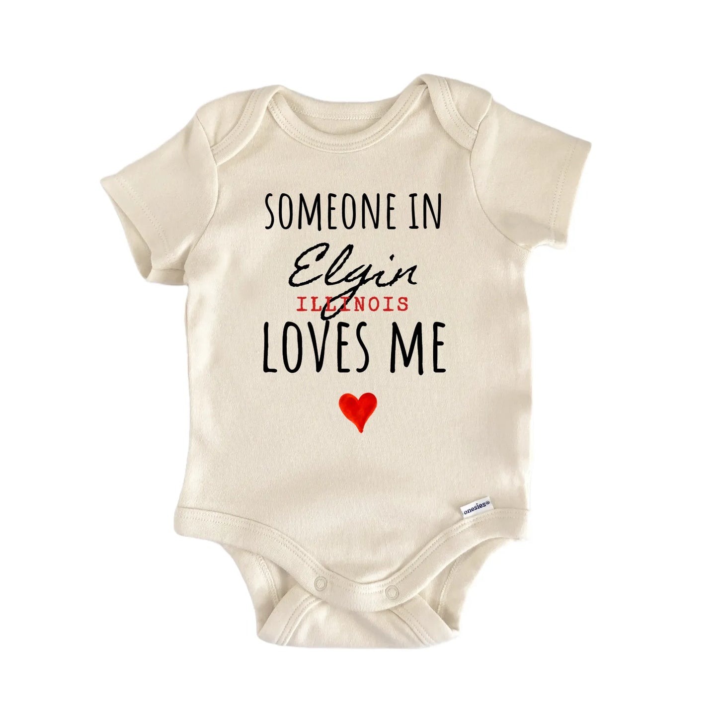 Elgin Illinois Baby Gift Baby Bodysuit