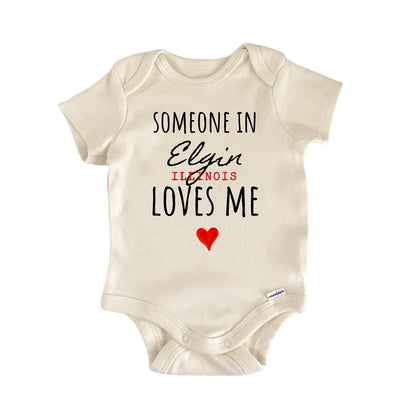 Elgin Illinois Baby Gift Baby Bodysuit