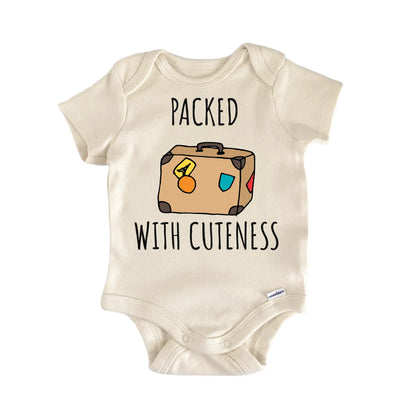 Travel Adventure Luggage Airplane Baby Gift Baby Bodysuit