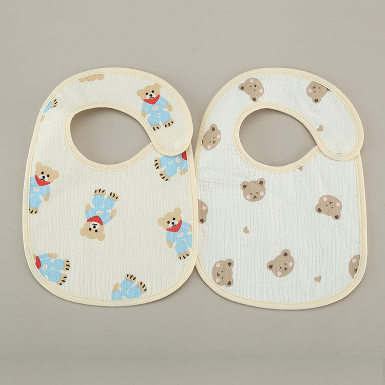 Thin Kids' Bib Pure Cotton Waterproof Gauze Saliva Towel