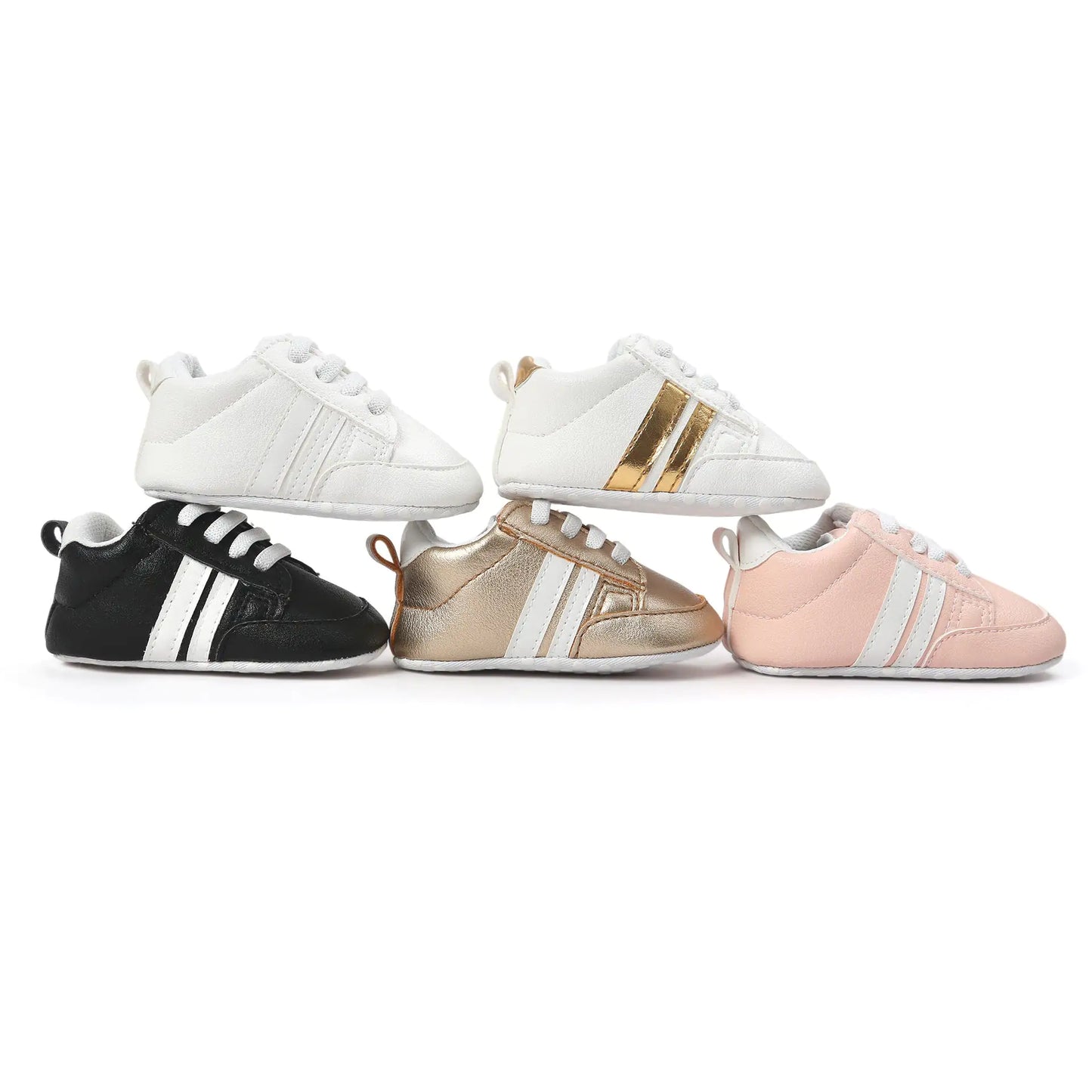 Baby Boy Girl Moccasins Shoes Infant PU Leather Non-slip Soft Newborn Sneakers - # GIAA71310003