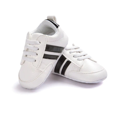 Baby Boy Girl Moccasins Shoes Infant PU Leather Non-slip Soft Newborn Sneakers - # GIAA71310003