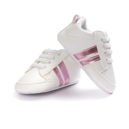 Baby Boy Girl Moccasins Shoes Infant PU Leather Non-slip Soft Newborn Sneakers - # GIAA71310003
