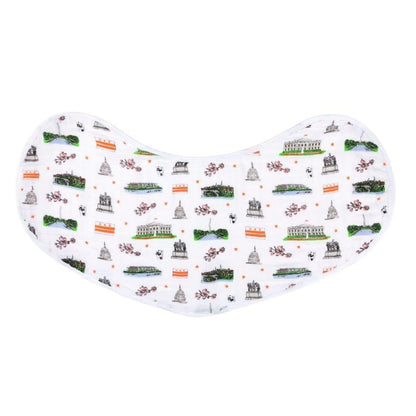 Washington D.C. Newborn Gift Set: Muslin Swaddle & Bib